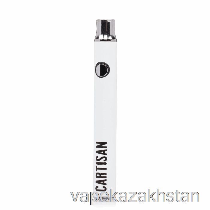 Vape Disposable Cartisan Button VV 350 510 Battery White
